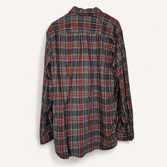 NWOT L.L. Bean Scotch Plaid Soft Flannel Long Sleeve Button Down Shirt L - Tall - Picture 2 of 8